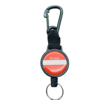 Wholesale Custom Scuba Diving Anti-lost Spring Stainless Buckle Lanyard Underwater TEC Dive Quick-release Safety Hooking