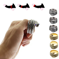 Snake Cock Ring Stainless Steel Cobra Glans Ring Male Chastity Ring Sex Ring Delay Premature Ejaculation Erection