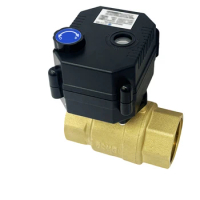 Miniature electric ball valve with manual all-copper electric valve