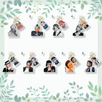 Móc Khóa Acrylic BIGBANG G-DRAGON Năng Lượng Hoa Cúc Trơn Lấp Lánh Vòng Cổ ZO&FRIENDS Phụ Kiện Móc T