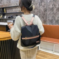 New Fashion Anti-Theft Backpack For Women Casual School Bags With Pendant Girl Shoulder Bag Travel Bags For Girls Schoolbags