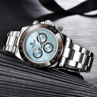 PAGANI DESIGN 2023 New PD-1644 Sapphire Glass Luxury Quartz Watch For Men Automatic Date Wristwatch Sport Chronograph Waterproof