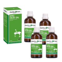 澳洲Healthy care 鴯苗鳥熱油(4入組 100ml/瓶)