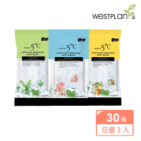 Westplants 薇絲草本 5°C瞬涼濕紙巾10抽 涼感薄荷/海洋花香/清新柑橘 (任選三款) 瞬間涼感/持久冰涼/EDI超純水/薄荷醇/戶外必備