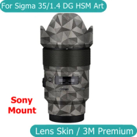For Sigma 35mm F1.4 DG HSM Art For Sony Decal Skin Vinyl Wrap Film Camera Lens Protective Sticker ART35mm ART35 35 1.4 F/1.4