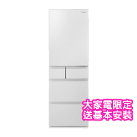 【Panasonic 國際牌】406公升一級變頻平面鋼板5門電冰箱(NR-E417XT-W1)
