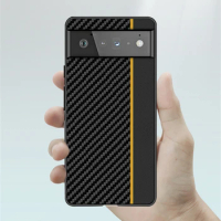 Fashion Carbon fiber case for Google Pixel 6 Pro Pixel6 PC Cover Anti-knock luxury Cases