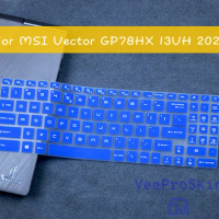 For MSI Vector GP78 HX 13VH 2023 MSI Titan GP78HX (2023) 17 17.3 inch MSI Katana GF76 Silicone Keyboard Laptop Cover Protector