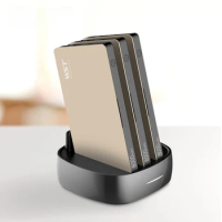 Hot sell built in cable power bank 3 sets 8000mAh type-c powerbank docking station for restaurant home office