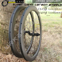 Ultralight 700C UCI Quality Carbon Wheelset Disc Brake Sapim Clincher Tubeless Tubular UR03D Carbon Road Disc Brake Wheels