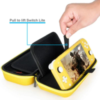 For Nintendo Switch Lite Storage Bag EVA Hard Case Portable Game Console Carry Protective Cover for Switch Lite Game Accessories