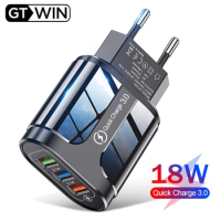 18W 3 Port USB Charger For iPhone 15 Wall Tablet Quick Charger 3.0 Mobile Phone Charge Adapter For Samsung Xiaomi Redmi Poco f5