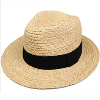 63cm大碼帽子草帽女夏天韓版潮拉菲草大頭圍男沙灘遮陽帽有大小號1入