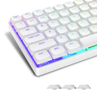 118 Key Low Profile Keycap Black White PBT Backlit Keycap for 60% 65% 75% 100% Cherry Gateron MX Switches Mechanical Keyboard