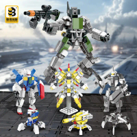 Bộ xếp hình United Creative JKC7639-7642 Đồ chơi lắp ráp Mecha Leader Defender Berserk Bán buôn