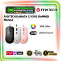 Fantech Kanata S VX9S RGB Gaming Mouse - Hitam, Putih, Pink