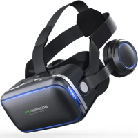2022 New VR Shinecon 6.0 Virtual Reality Glasses 3D VR Glasses Stereo Helmet Headset With Remote Control for IOS Android Phone