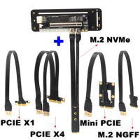 PCIE 3.0 X16 To M.2 NGFF/M.2 NVME/mPCIe/PCIe 1x/PCIe 4x DOCK Extender Cable Laptop External Graphics Card Builds eGPU+Stand Base