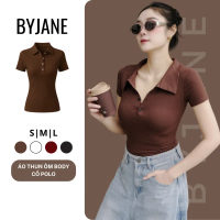 👓FREE SHIP👓( MỞ BÁN ) Áo Polo Phối Cúc Ôm Body Co Dãn 4 Chiều BYJANE-382