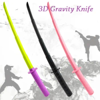 3D Gravity Knife Retractable Katana Toys Stress Relief Toy Sword Creative 3D Printing Telescopic Katana Decompression Gift