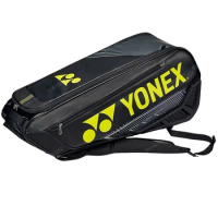 2024 YONEX Badminton Racket Bag Waterproof PU Leather Sports Bag Multifunctional For 6 Rackets