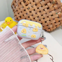 Cheese Flower Cartoon Earphone Case for SONY Link Buds S Wireless Bluetooth Headset Charging Cute with Pendant LinkBudsS Cover