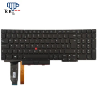 New For Lenovo ThinkPad E15 UK Language Backlit Laptop Keyboard V185820FPCX2