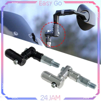 Isi 2pcs Bracket Spion Arm 360 Degree Arm Bracket Spion Honda & Yamaha Full CNC Motor Universal Dudu