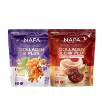 NAPA (1แถม1)คู่เซต NAPA B Plus โกจิ'เบอร์รี่ ม่วง Glow Plus รักนก แดง 2 ห่อ 40 ซอง Collagen B Plus ต