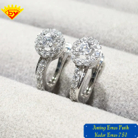 Anting Emas Putih Gipsy Baru Kadar Emas 750