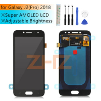 Super Amoled for Samsung Galaxy J2 Pro 2018 J250 LCD Digitizer for Galaxy Touch Screen Grand Prime Pro 2018 Repair Parts