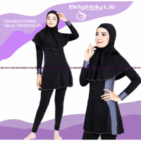 brightlylit - Baju renang muslimah perempuan dewasa baju renang muslim wanita remaja baju renang hij