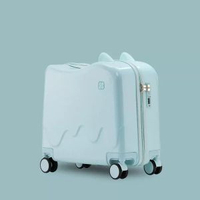 兒童可坐騎行李箱女孩18寸遛娃旅行箱小孩拉桿箱男孩可坐密碼箱子