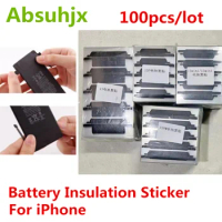 Absuhjx 100pcs Battery Insulation Sticker For iPhone X XS 11 12 13 Pro Max 14 Plus XR Adhesive Bonding Protection Repair Parts