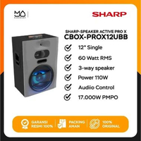 Speaker Sharp Aactive CBOX-PRO12UBB / BIG WOOFER 12" / Bluetooth - Garansi Resmi