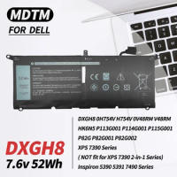 DXGH8 Battery for Dell XPS 13 9370 9380 2019 Inspiron 13 7390 7391 2-in-1 5390 5391 7490 Latitude 3301 E3301 Vostro 5390 H754V