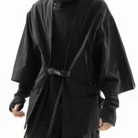 WHYWORKS 19SS ninja style black Taoist robe 3m scotchgard waterproof lightweight jackets KIMONO COAT tech wear dark wear