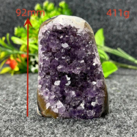 Natural Agate Amethyst Cluster Crystal Cave Crystal Quartz Gem Feng Shui Healing Mineral Specimen Aura Degaussing Stone Home Dec