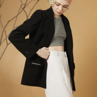 Pepper Double Pocket Blazer-ดำ
