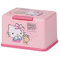 小禮堂 Hello Kitty 按壓彈蓋兒童口罩盒 (粉熊款)