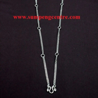 สร้อยแบนสแตนเลส เบอร์ 19-28 นิ้ว 7 องค์ (6 เส้น) Flat stainless necklaces no: 19-28 inches 7 rings (