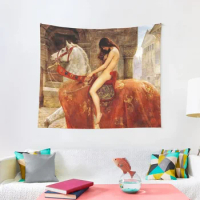 Lady Godiva by John Collier Tapestry Aesthetic Room Decor Korean Wall Carpet Bed Room Decoration Tapestry