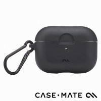 美國 CASE·MATE AirPods Pro 2 (第二代) 專用軍規防摔保護套 (贈扣夾) - 黑色