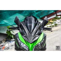 Moto橘皮 Ninja300 風鏡 K2 碳纖維 加高風鏡 ninja400 cbr500r r3 cbr650r