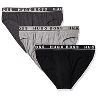 Hugo Boss 男合身三角內褲3件裝(黑色/灰色)