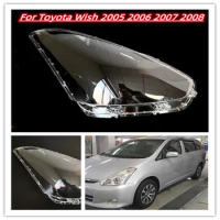 For Toyota Wish 2005 2006 2007 2008 Car Headlight Lens Cover Clear Headlight Head Light Lamp Lens Cover