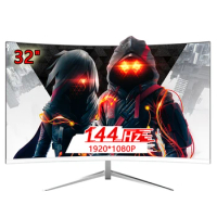 32 inch 144hz Monitors Gamer LCD Curved Monitors PC 165hz Display Computer Monitor for Desktop HDMI Compatible Monitor 1920*1080