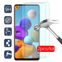 2pcs protective Glass For samsung galaxy a21s screen protector on samsun sumsung a21s a 21s 2020 A217F tempered glas safety Film