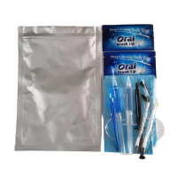 10 Bags Teeth Whitening Kit 35% Hydrogen Peroxide Syringe Cleaning Gel Kit Dental Accessory Bleaching Gel