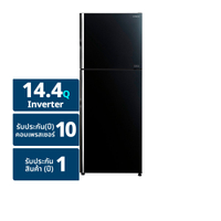 ฮิตาชิ ตู้เย็นอินเวอร์เตอร์ 2 ประตู รุ่น R-VGX400PF ขนาด 14.4 คิว สีกลาสแบล็ก